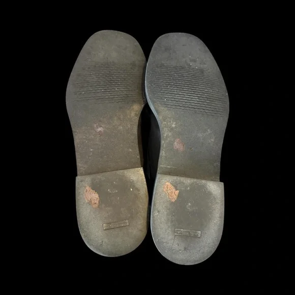 Salvatore Ferragamo Men's Black Canvas Derby Shoes Sz 11 D Made In Italy Casual - Picture 9 of 10